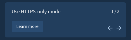 Mullvad extension showing use HTTPS-only mode